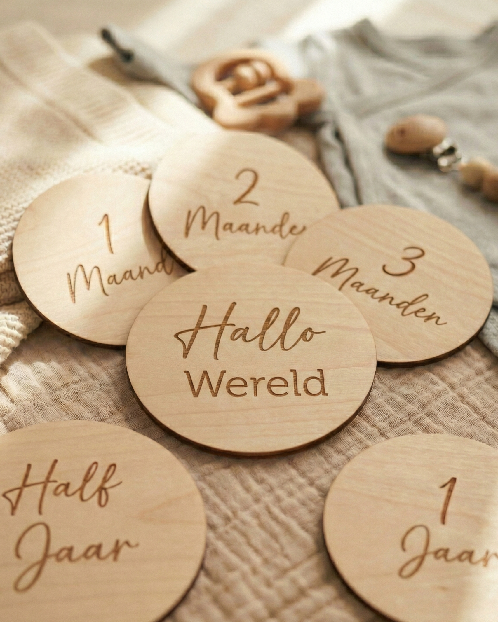 Baby Meilenstein-Scheiben – Set aus 12