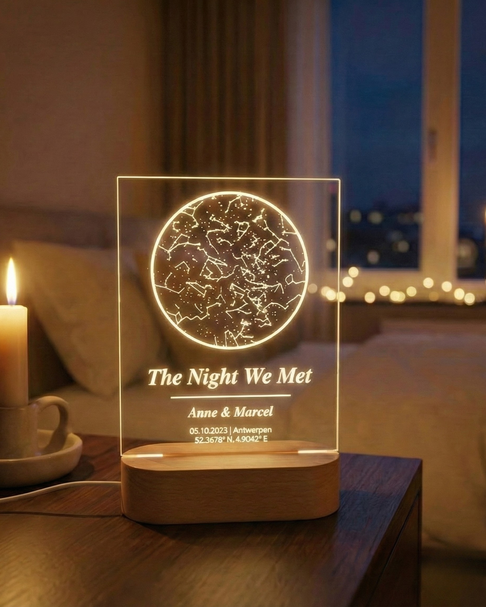 NovaMap™ — Star Map Lamp