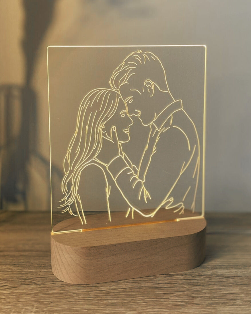 AuraLine™ — Line-Art Lampe