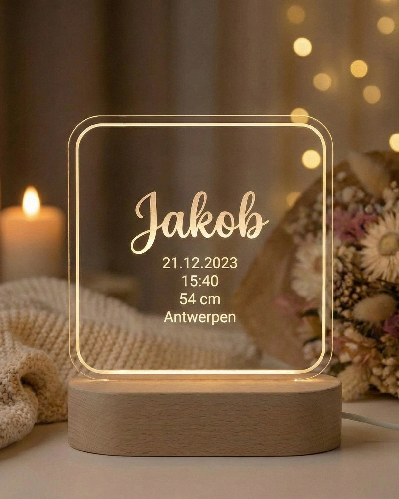 FirstLight™ — Geburtsdatenlampe