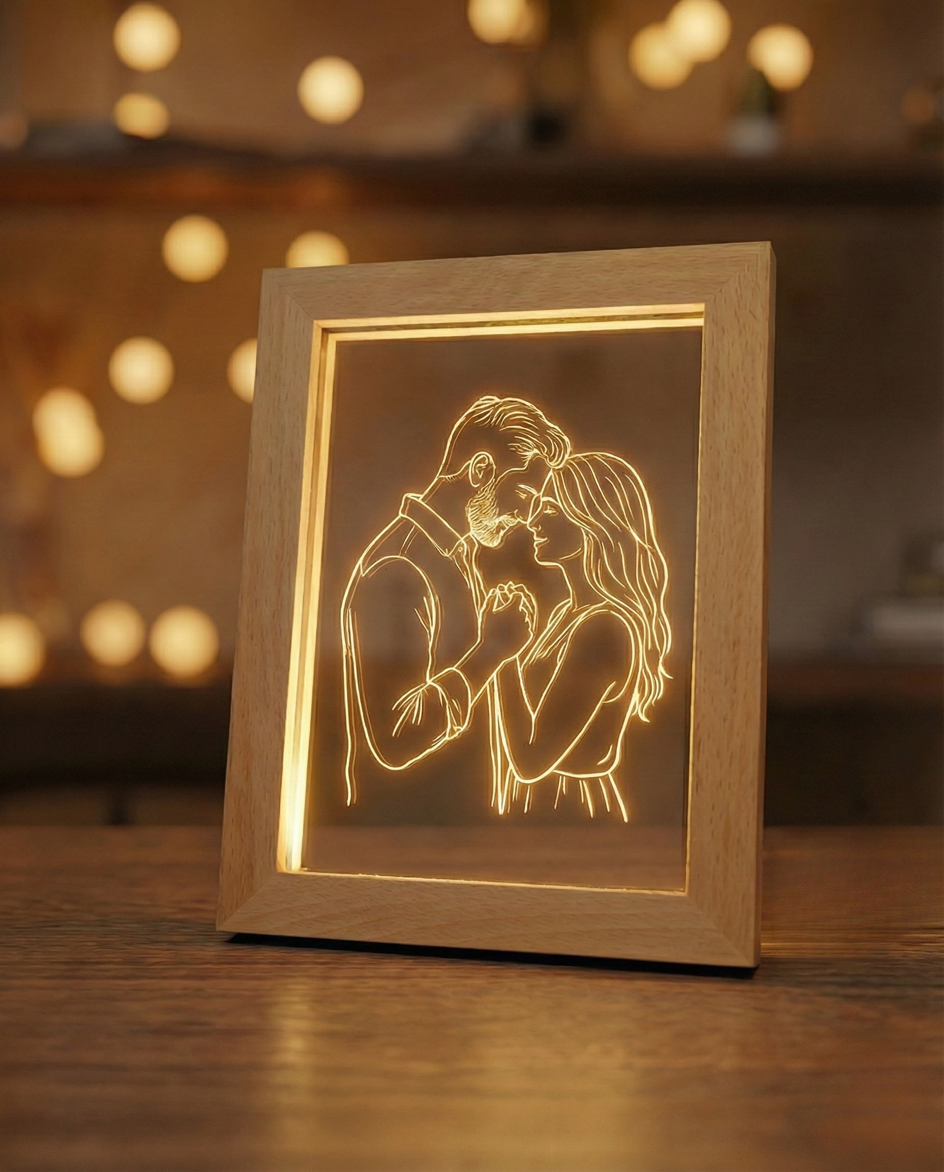 StoryFrame™ — Framed Line Art Lamp
