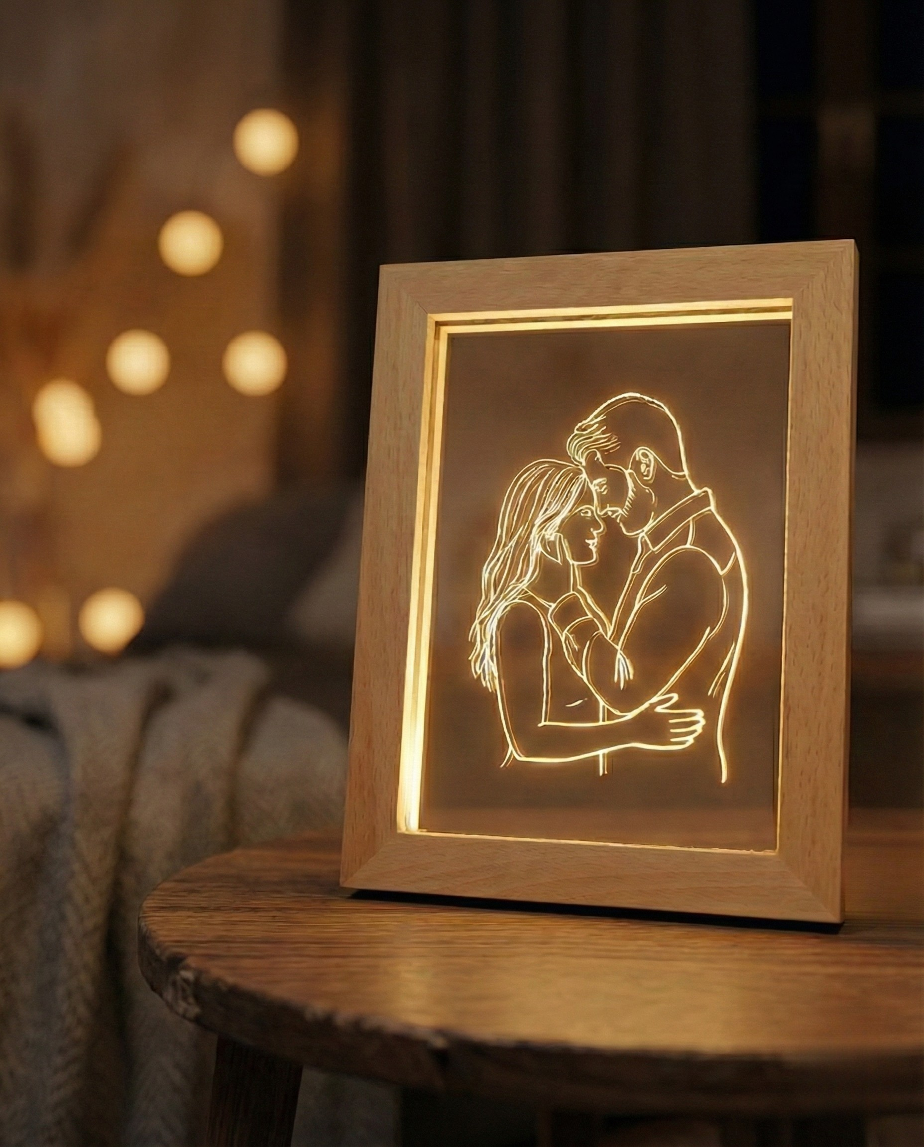 StoryFrame™ — Framed Line Art Lamp