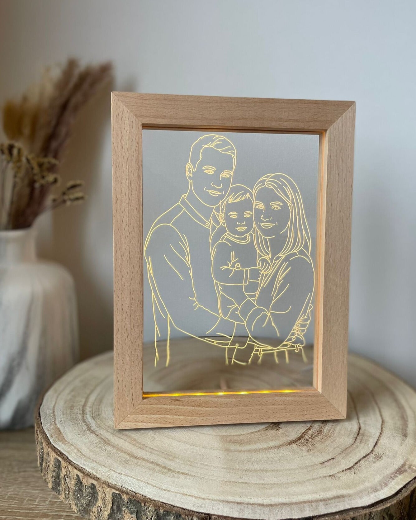 StoryFrame™ — Gerahmte Line-Art Lampe